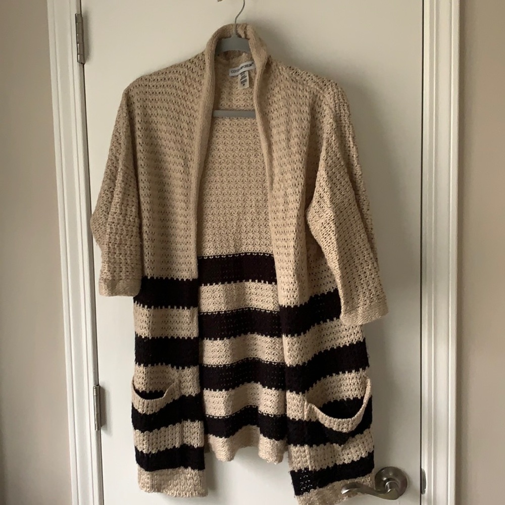 Long stripe sweater